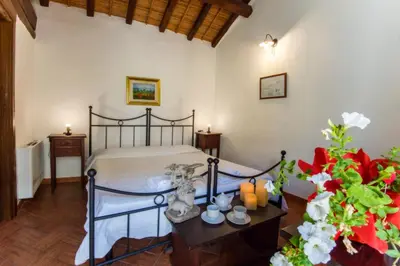 Letto o letti in una camera di Antico Borgo
