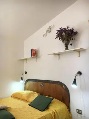 Letto o letti in una camera di Casa Arborea