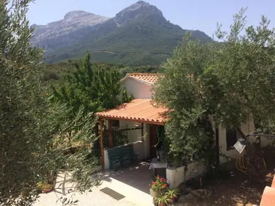 Vista generica sulle montagne o vista sulle montagne dall'interno della casa vacanze