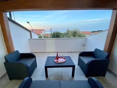 Area soggiorno di Cala Gonone - Casa del Mirto