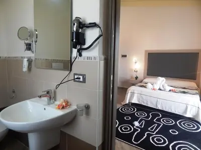 Letto o letti in una camera di Hotel Il Platano