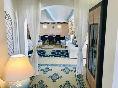 Area soggiorno di Villa Adel