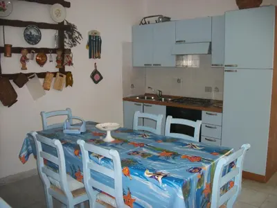 Cucina o angolo cottura di Casa Tavolara