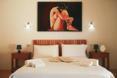 Letto o letti in una camera di Pedra Smeralda