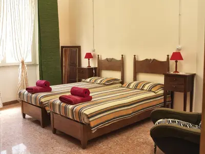 Letto o letti in una camera di Domo Silvia E Paolo