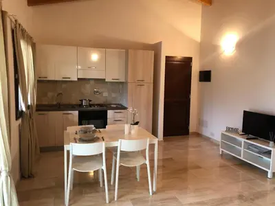 Cucina o angolo cottura di Trilocale con terrazza