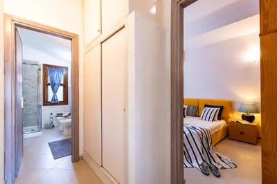 Letto o letti in una camera di Villa Smeralda sul mare