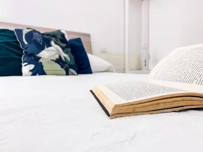 Letto o letti in una camera di Nuova 27