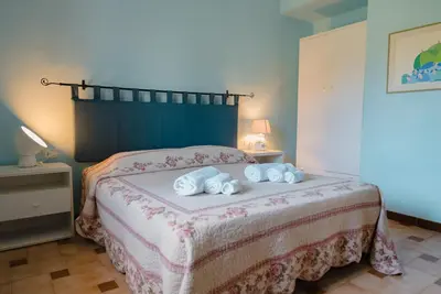 Letto o letti in una camera di La terrazza blù