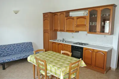 Cucina o angolo cottura di Case Vacanza Fenicotteri