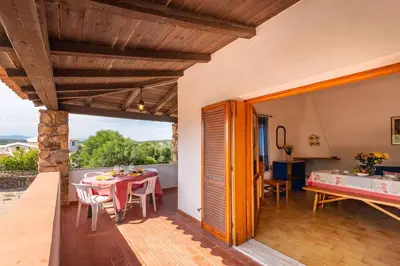 Balcone o terrazza di Apartment in Pittulongu 23140
