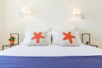 Letto o letti in una camera di Blue Apartment IUN S0079