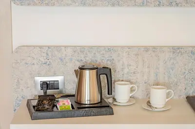 Set per la preparazione di tè e caffè presso Hotel Ristorante La Conchiglia