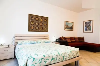 Letto o letti in una camera di Le Dune
