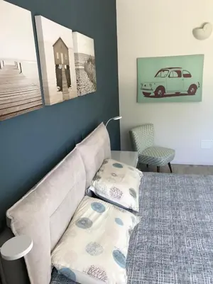 Letto o letti in una camera di Villa BOREA