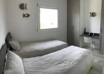 Letto o letti in una camera di Villa BOREA