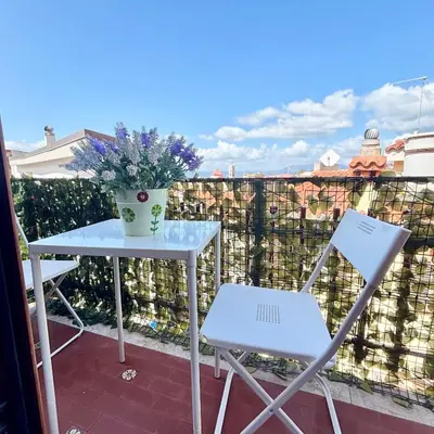 Balcone o terrazza di A Casa di Nonno tra mare e montagna AC WiFi