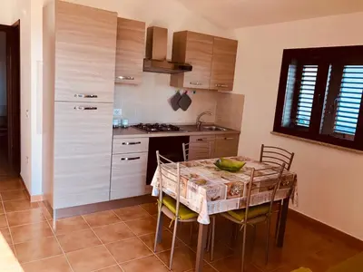 Cucina o angolo cottura di Siniscola Casa vacanze Olmo