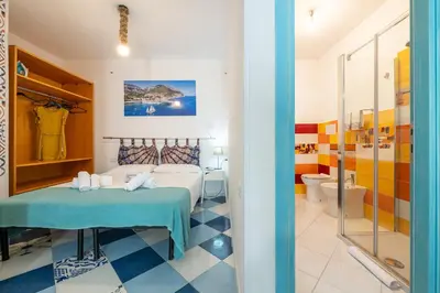 Letto o letti in una camera di Monolocale Marizzola