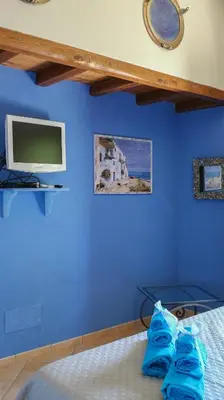 Letto o letti in una camera di Aria