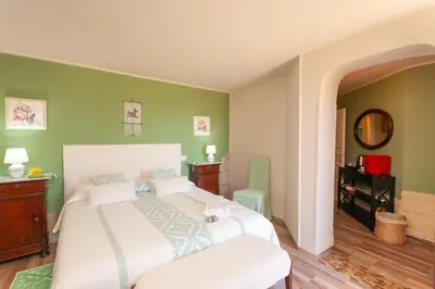 Letto o letti in una camera di Domus Francy
