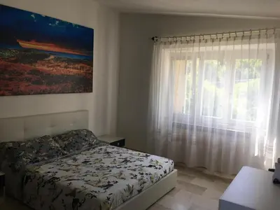 Letto o letti in una camera di Casa Cielo