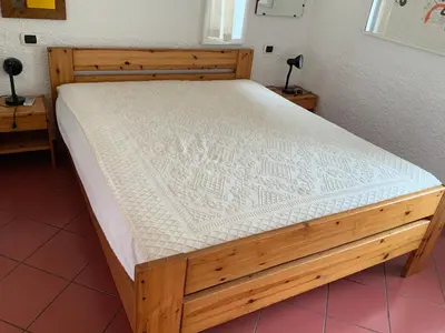 Letto o letti in una camera di Ferienhaus Panorama, San Teodoro, Isuledda