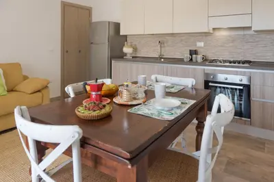 Cucina o angolo cottura di Casa Antu - Appartamento con 2 camere in centro abitato