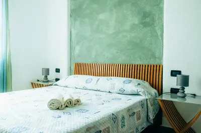 Letto o letti in una camera di Casa Murru