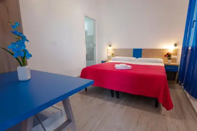 Letto o letti in una camera di Bed & Blu