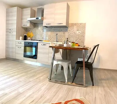 Cucina o angolo cottura di Casa Murales