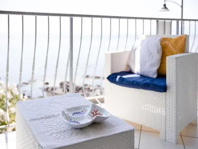 Area soggiorno di Apartment in Cala Gonone by Dolce Acqua Cliff