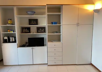 Cucina o angolo cottura di San Teodoro Punta Est Delizioso Monolocale Vista Mare