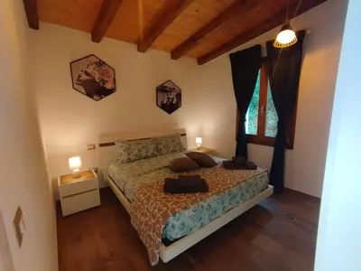 Letto o letti in una camera di Villetta Smeralda