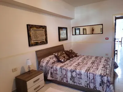 Letto o letti in una camera di Casa Samuel