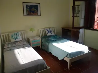 Letto o letti in una camera di Comfy and bright apartment