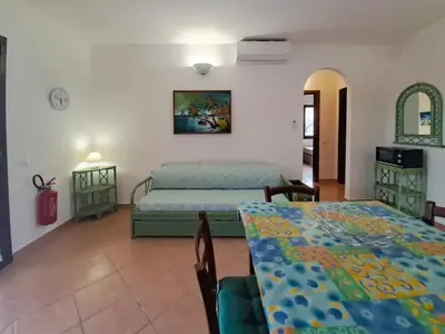 Letto o letti in una camera di Appartamento Residenziale Trilocale 4 posti letto Stella Marina