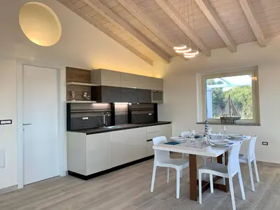 Cucina o angolo cottura di Luxury Stunning Seaview Villa by SardiniaGem
