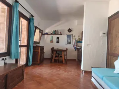 Cucina o angolo cottura di SA MARINA- 200 METRI DAL MARE VISTA SU TAVOLARA!!!
