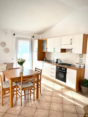 Cucina o angolo cottura di Casa Carmen - Attico vista mare