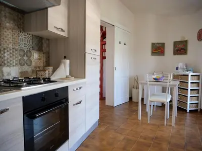Cucina o angolo cottura di grandi famiglie o comitive 150 mt spiaggia budoni affitti