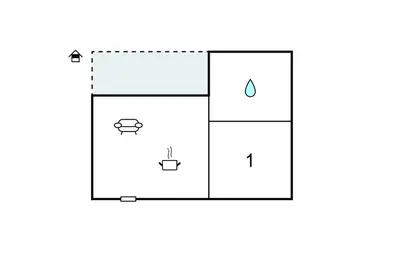 Planimetria di Lovely Apartment In Orosei With Wifi