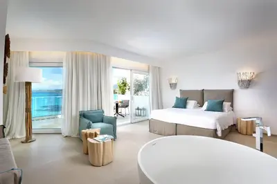 Letto o letti in una camera di Gabbiano Azzurro Hotel & Suites