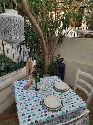 Balcone o terrazza di Nido Lungomare, e sei in spiaggia...
