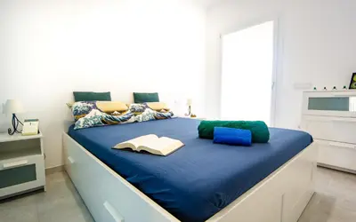 Letto o letti in una camera di Appartamento Perla Verde, WiFi e Air Con