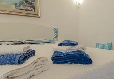 Letto o letti in una camera di Tenute Efis