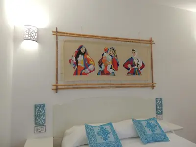 Letto o letti in una camera di Tenute Efis