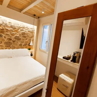 Letto o letti in una camera di In Centro da Viola - Eco Design Rooms