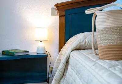 Letto o letti in una camera di Casa Doride - Cala Gonone