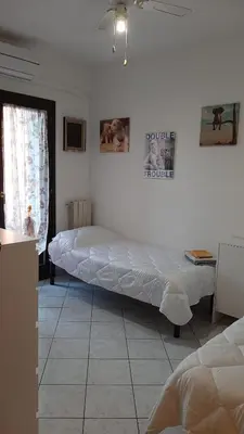 Letto o letti in una camera di PRESSI AEROPORTO COSTA SMERALDA